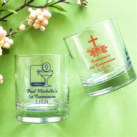 Set Of Personalized Custom Votive Holder Shot Glass First Holy