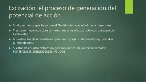 Potenciales Del Membrana Y Potenciales De Accion Ppt