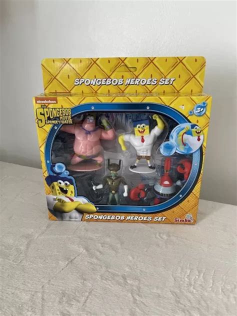 New Simba Nickelodeon Spongebob Heros Set Sponge Out Of Water Squarepants £099 Picclick Uk