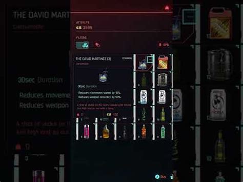 Cyberpunk 2077 David Martinez Gets Immortalized With His Own Drink