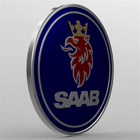 Saab Logo 3d Model By 3dlogoman