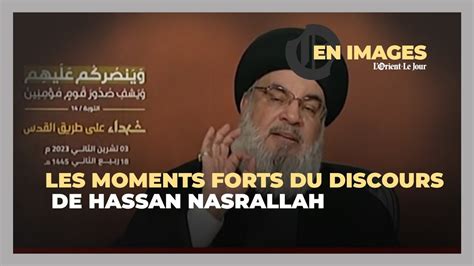 Les Moments Forts Du Discours De Hassan Nasrallah Youtube