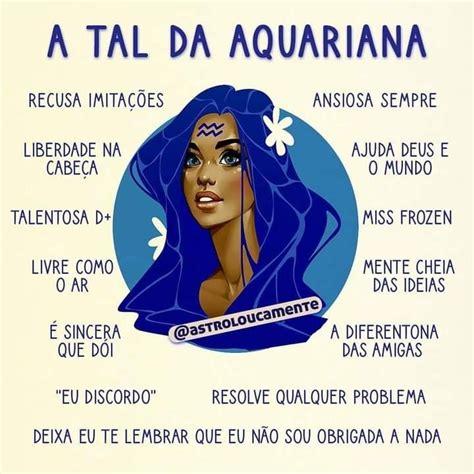 A Tal da Aquariana aquário signos Mulher de aquário Horóscopo de