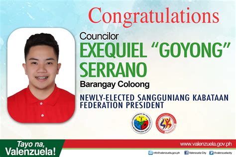 Valenzuelacity On Twitter Congratulations To Our Newly Elected Sk