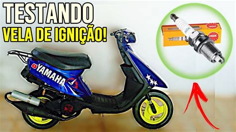 Como Testar Vela De Igni O Moto Yamaha Jog Cc Youtube