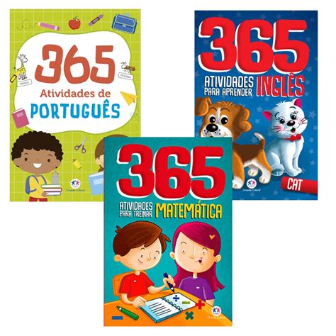 Kit Livros Apoio Escolar Coleção 365 Atividades Shopee Brasil