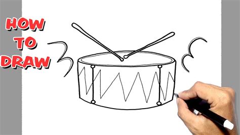 How To Draw Snare Drum YouTube