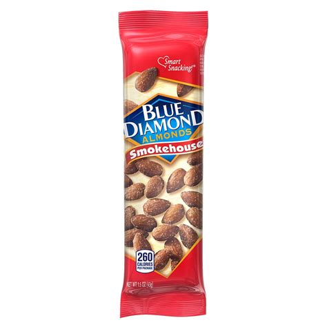 Blue Diamond Almonds Smokehouse Flavored Snack Nuts Single Serve Bags 1 5 Oz