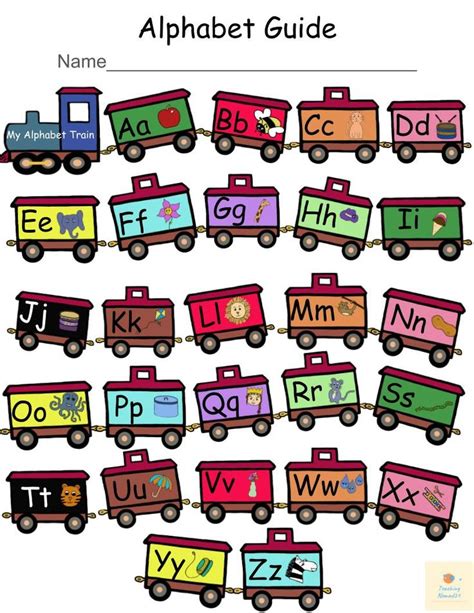 Alphabet Train Activity & Worksheet | Alphabet train, Alphabet activities kindergarten ...