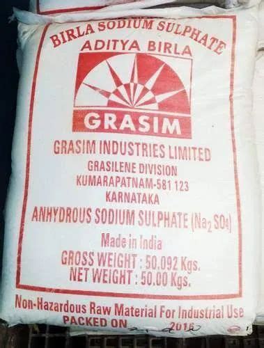 White Grasim Sodium Sulphate For Industrial Powder At Rs Kg In