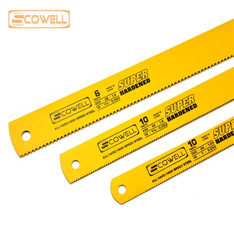 China Scowell Tools Hss Full Hard Power Hacksaw Blades Tpi Tpi