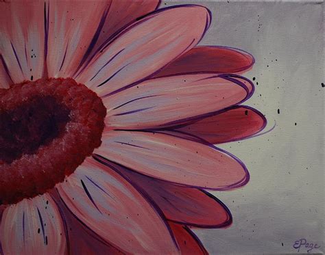 Pink Daisy Painting By Emily Page