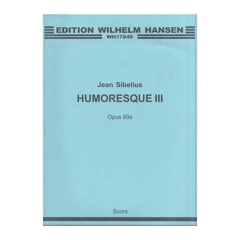 Humoresque Iii Op A Score Humoresque Iii Op A Score