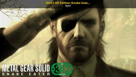 Mgs3 Hd Edition Snake Eater 3d Remaster Overhaul Metal Gear Solid