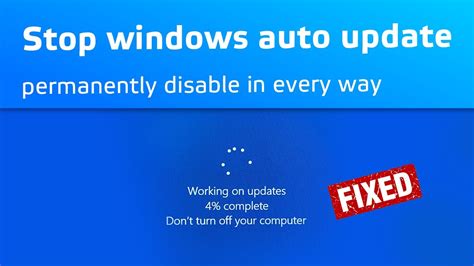 How To Permanently Disable Windows Auto Updates Tosnosh Tech YouTube