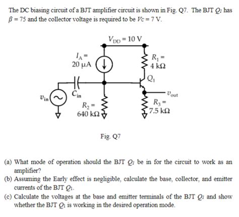 Answered The Dc Biasing Circuit Of A Bjt Bartleby