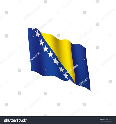 Bosnia and Herzegovina flag, vector illustration - Royalty Free Stock ...