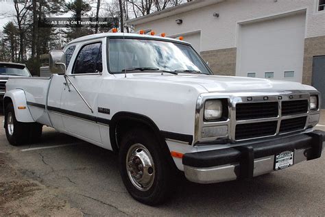 1993 Dodge Ram D350 Extended Cab 2wd Dually Pickup With Cummins 12v Turbo Diesel