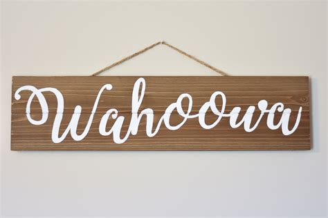 University Of Virginia Uva Wahoowa Sign Etsy