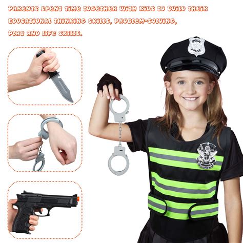 Police Costume For Kids Police Role Play Kit With Police Badge