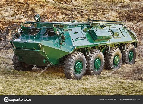 Soviet Eight Wheeled Armoured Personnel Carrier Btr Stock Photo By