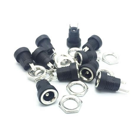 10Pcs DC 022B 3A 12v For DC Power Supply Jack Socket Female Panel Mount