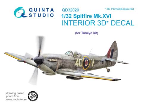 MODELIMEX Online Shop 1 32 Spitfire Mk XVI 3D Print Col Interior TAM