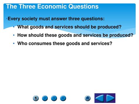 PPT Answering The Three Economic Questions PowerPoint Presentation