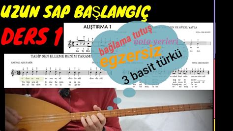 GöRüNtüLe Kolay Saz Notalar Uzun Sap Yeni