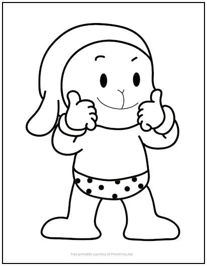 Leroy Giving Thumbs Up Coloring Page Print It Free