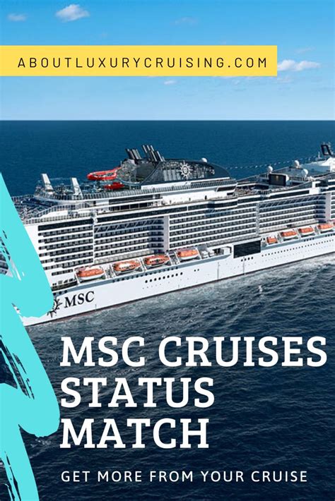 Msc Status Match Incredible Benefits Plus Discount Msc Cruises