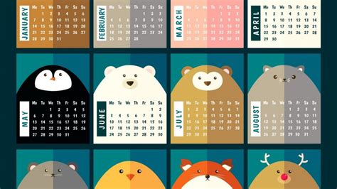 Contoh Desain Kalender Lucu 55 Koleksi Gambar