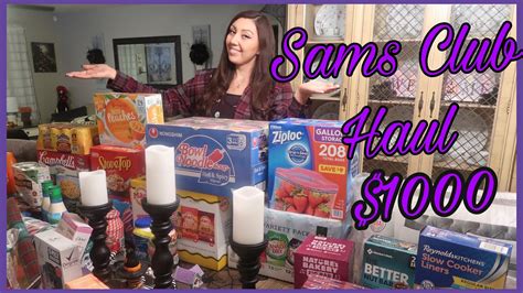 Sams Club Haul Stocking Up Youtube