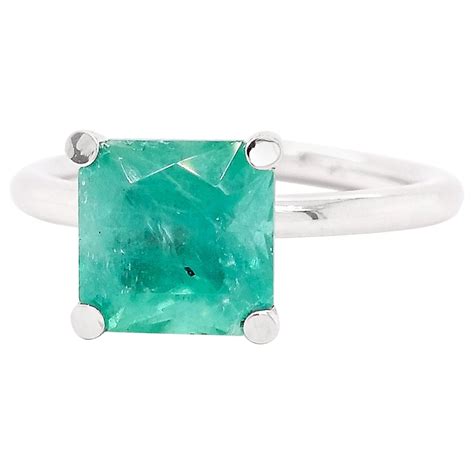 No Reserve Price Igi Certified Ct Emerald Solitaire Ring K