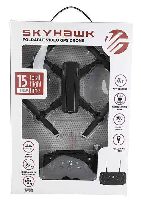 Vivitar Sky Hawk Foldable Drone With Remote DRC442 BLK STK 4 Best Buy