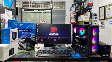 RAKITAN PC GAMING MR GHANI I5 12400F RTX 4060 8GB RAM 16GB FULLSET ALL