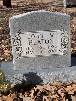 John Wilford Johnnie Heaton M Morial Find A Grave