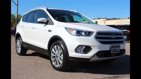 2017 Ford Escape Titanium In White Platinum At Eau Claire Ford Lincoln