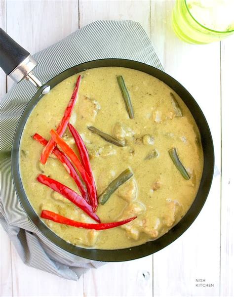 Thai Green Chicken Curry Video Nish Kitchen