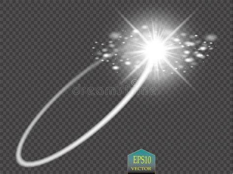 Abstract Vector Magic Glow Star Light Effect With Neon Blur Curved