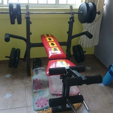 Gym Bench Set, Sports Equipment, Exercise & Fitness, Cardio & Fitness ...