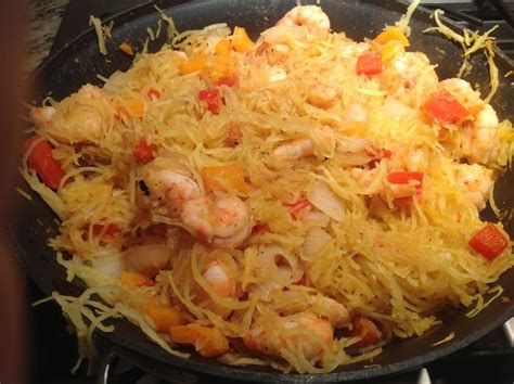 Spaghetti Squash Shrimp Stir Fry Spaghetti Squash Recipes Healthy