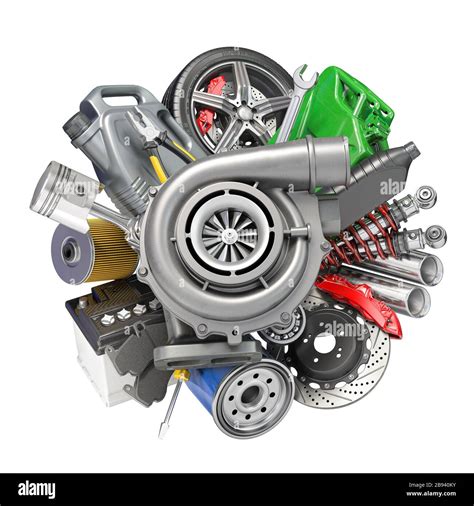 Car parts illustration hi-res stock photography and images - Alamy