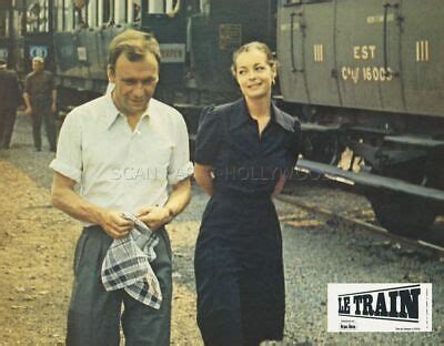 JEAN LOUIS TRINTIGNANT ROMY Schneider Le Train 1973 Vintage Lobby Card