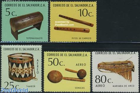 Stamp 1978, El Salvador Music instruments 5v, 1978 - Collecting Stamps ...