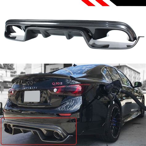 Vrd 2 Pieces Style Carbon Fiber Rear Bumper Diffuser