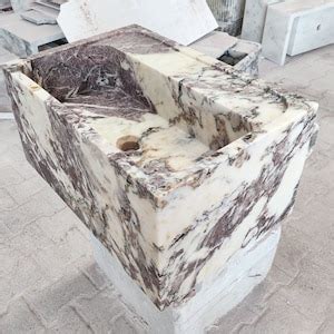 Calacatta Viola Marble Sink Custom Order Sink Bathroom Sink