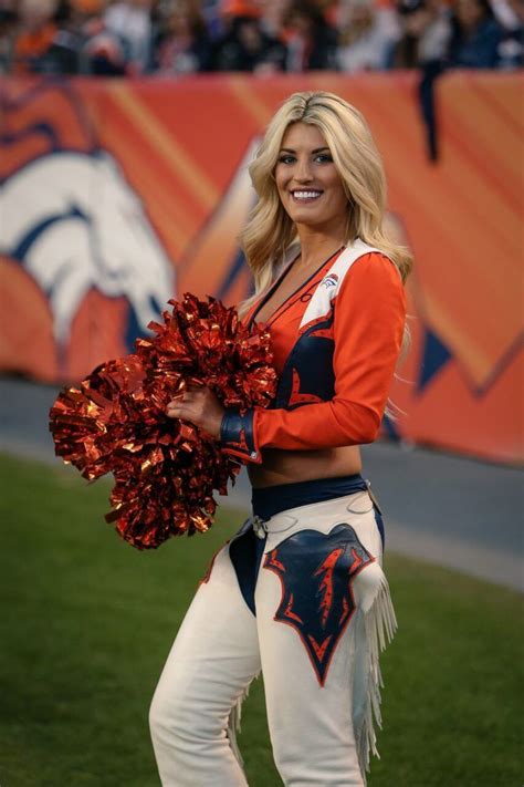 Denver Broncos Denver Bronco Cheerleaders Cheerleading Madison Pom