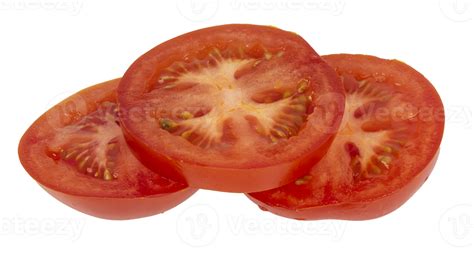 Rodaja De Tomate Fresco Rojo Cortado Aislado 10985317 PNG