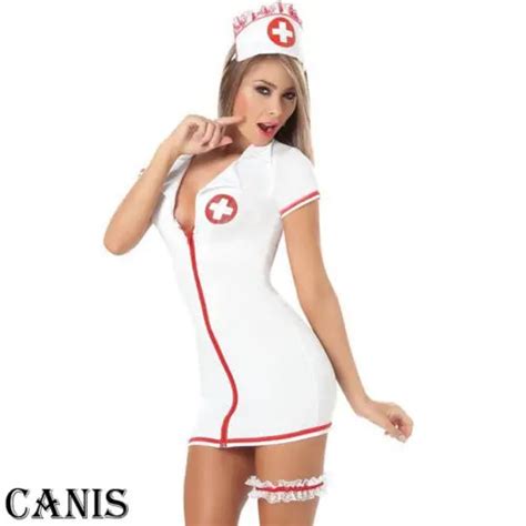 Hirigin Krankenschwester Cosplay Uniform Kost M Komplettes Outfit Sexy